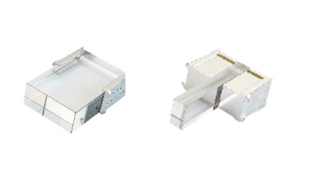 サファイアガラス製のライトガイド